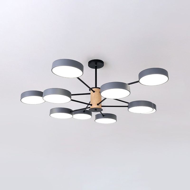 Éclairage de lustre ramifiant nordique LED de salon en acrylique LED Plafond