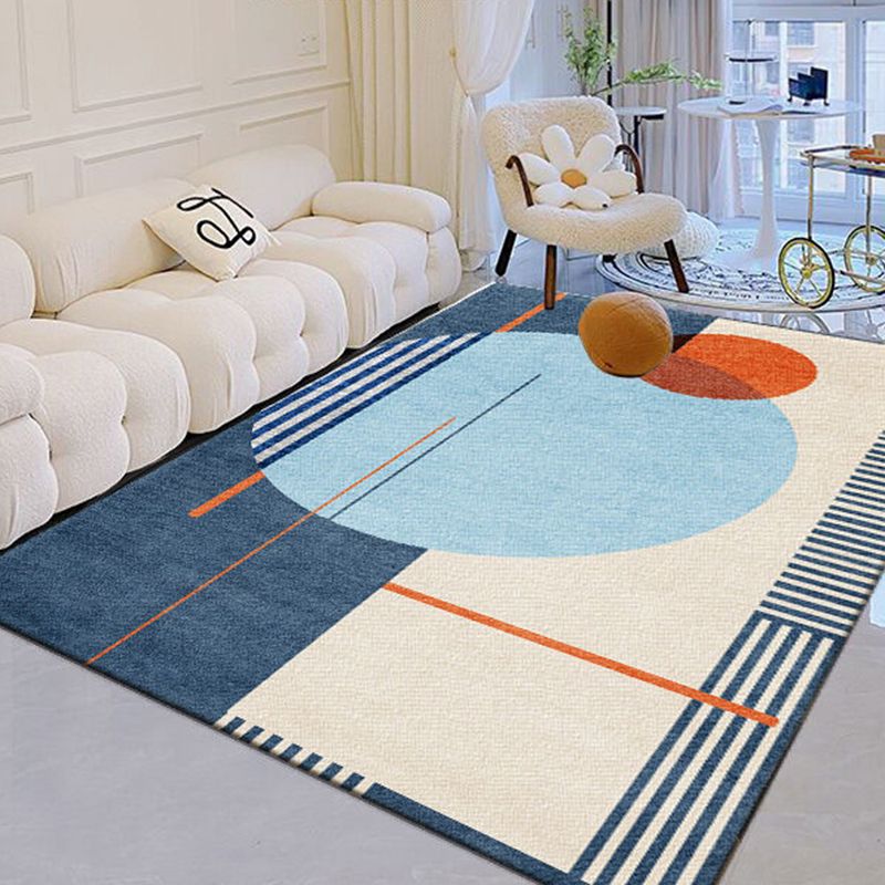 Modern Abstract Art Rug Polyester Carpet Polyester Pet Friendly Indoor Carpet for Living Room