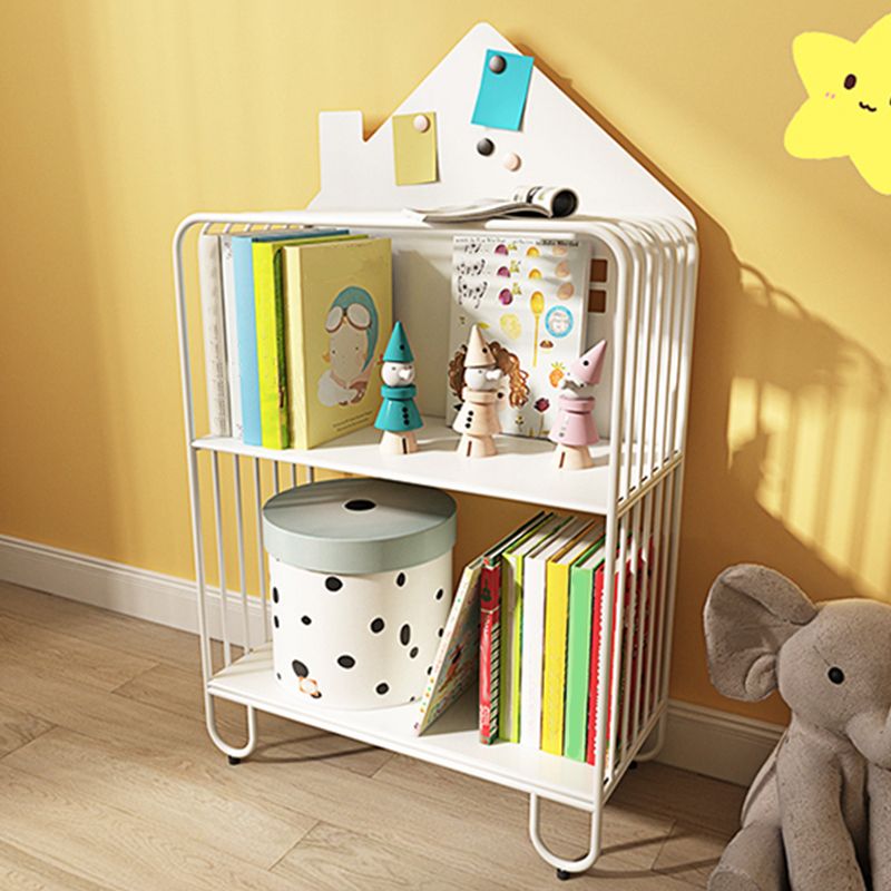 Scandinavian Metal Bookshelf Metal Standard Open Back Bookcase