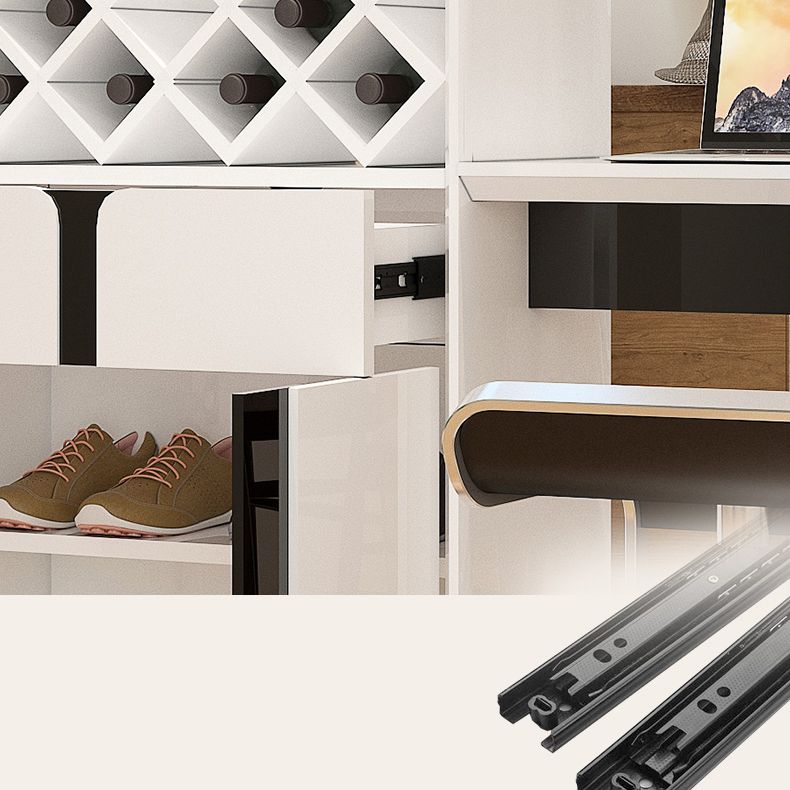 1/3 Pieces Contemporary Counter Height Pub Set in Black and White