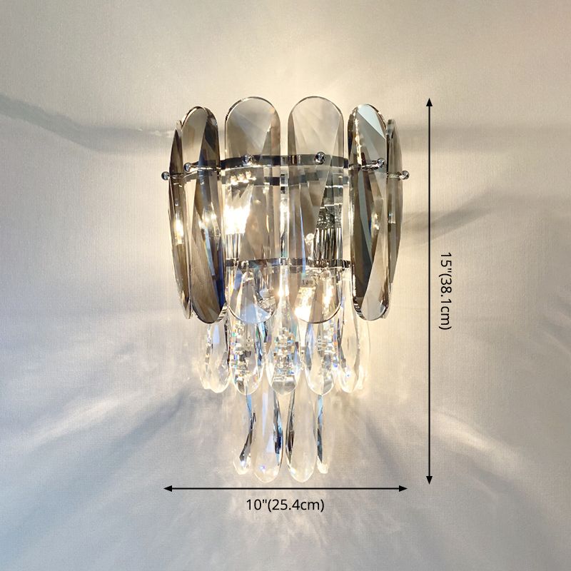 Lampada da parete in metallo elettroplato in stile moderno in stile di lusso sconde murale per spazi interni