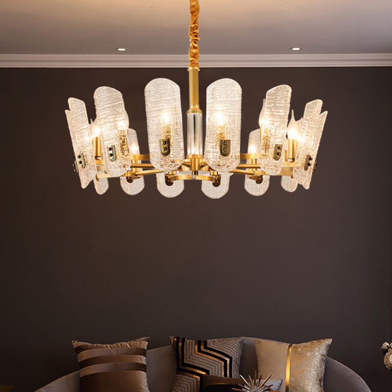 Latón 14/16 cabezas araña posmoderna crujiente cristal