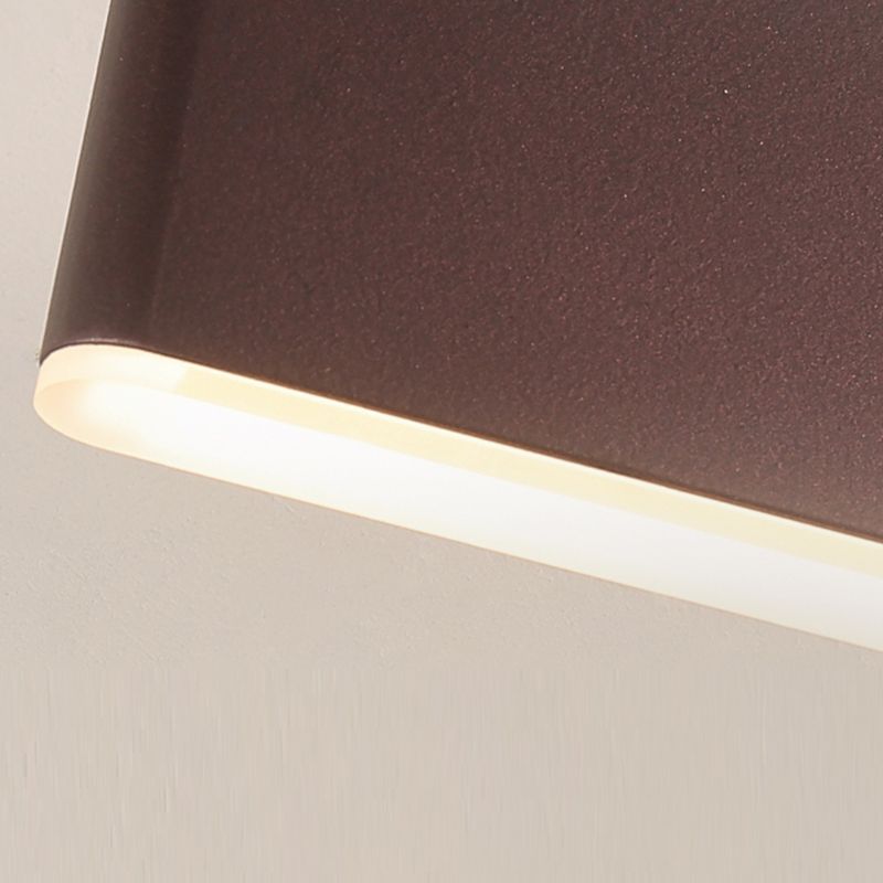 Single Modernism Polished Finish Wall Mounted Sconce Metal LED Wall Light
