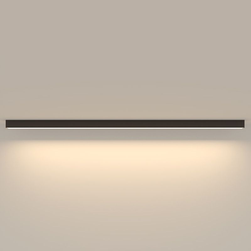Lineaire inbouwverlichting Eenvoud Metaal zwarte afwerking Inbouw LED-licht voor slaapkamer