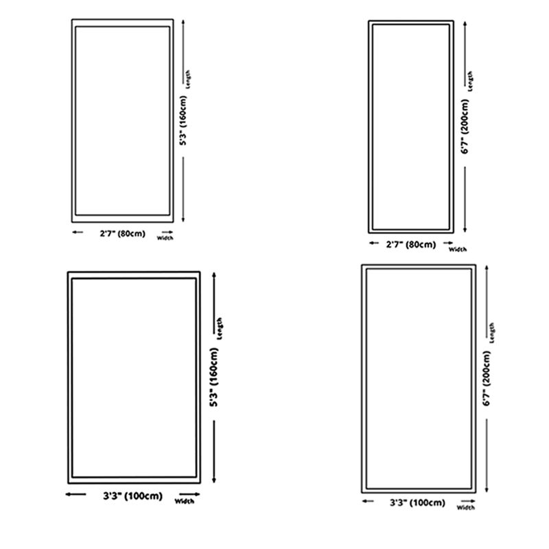 Mid-Century Living Room Carpet Tribal Pattern Rug Polyester Washable Carpet with Non-Slip Backing