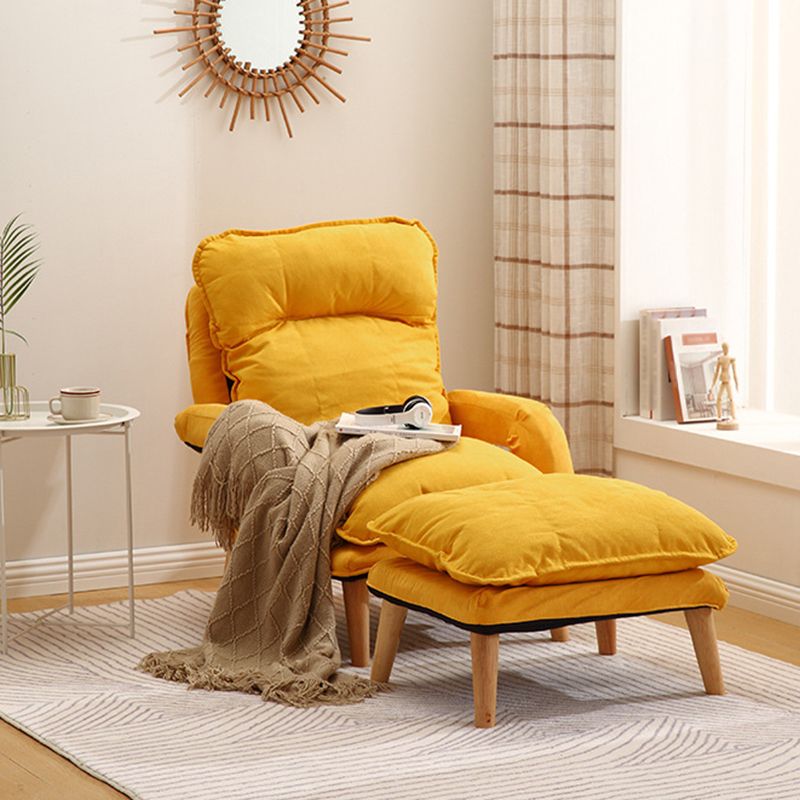 23.62" Wide x 27.95" Deep Convertible Chair with Basic Four Legs and Biscuit Back