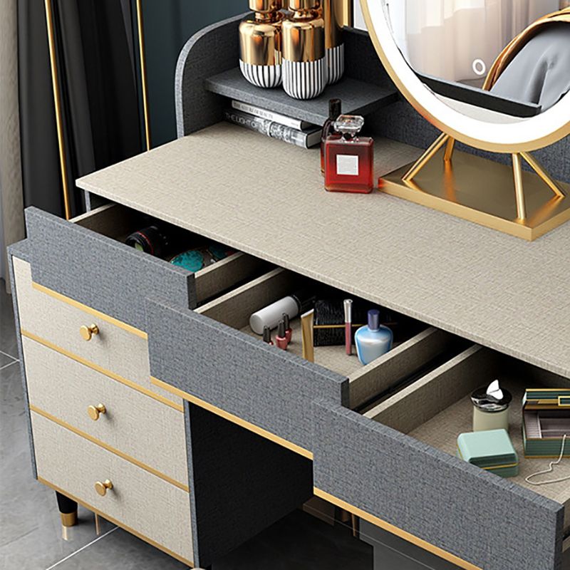 15.74" Wide Make-up Vanity with Drawer Modern Style Wooden Makeup Table