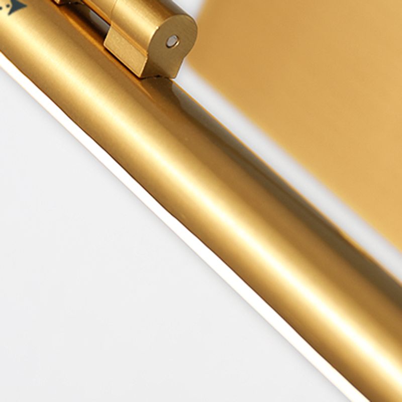 Mount mural linéaire moderne Induction Metal 1-Light Wall Lampe pour salle de bain