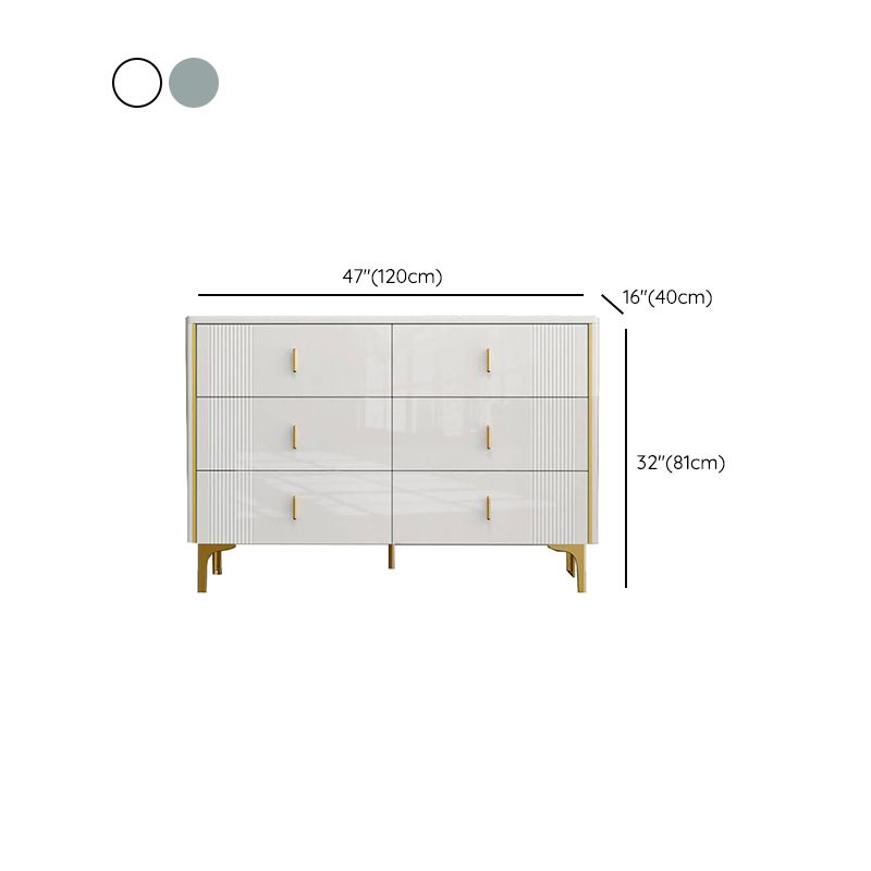 Classic Glam Storage Chest Manufactured Wood Dresser , 15.6 Inch Width