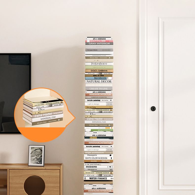 Closed Back Bookshelf Vertical Metal Shelves Included Bookcase for Study Room