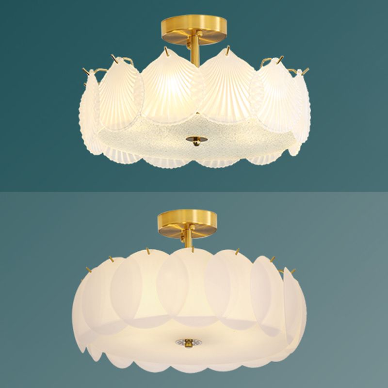 Modern Ceiling Light Glass Flush Mount Ceiling Light Fixture for Bedroom