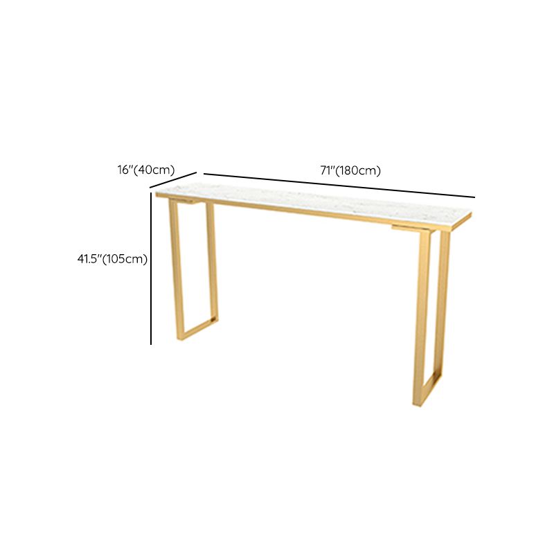 Rectangle Pub Height Dining Table Glam Bistro Bar Height Cocktail Table