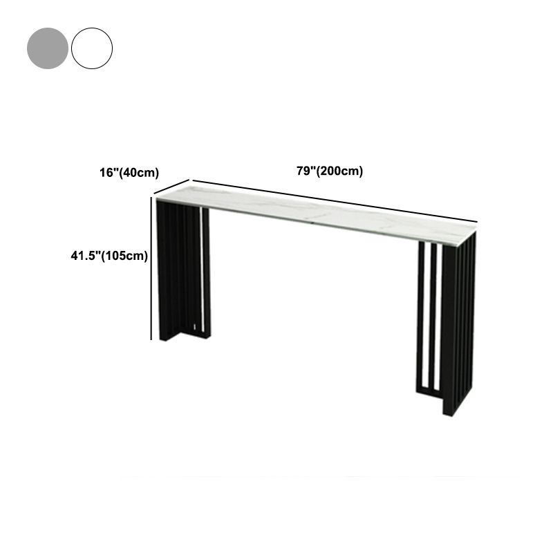Industrial 1/2/4 Pieces Table and Stool Set Rectangle Indoor Stone Counter Height Set