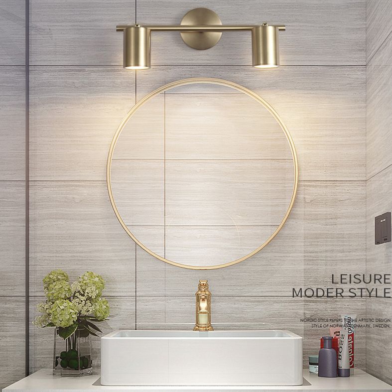 Postmodern Cylinder Vanity Sconce Lights Aluminum Wall Mount Light Fixture for Bathroom