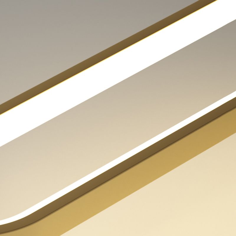 Modern Minimalist Style Oval Wall Mounted Light Fixture Metal 1 Light Wall Sconce Lighting for Bedroom