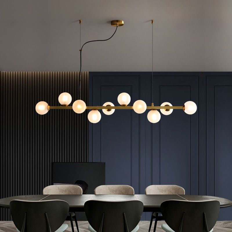 Contemporary Island Light Glass Hanging Light for Dining Room
