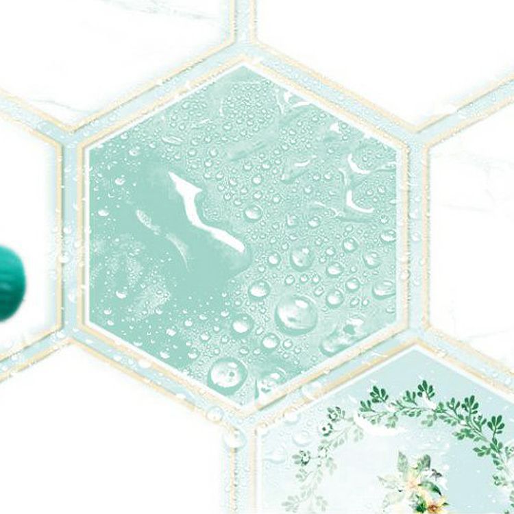 Modern Peel & Stick Field Tile Plastic Wallpaper for Backsplash Wall