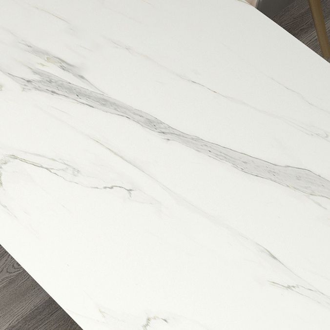 Nordic 1/2/5 Pieces Dining Set White Stone Top Dining Furniture