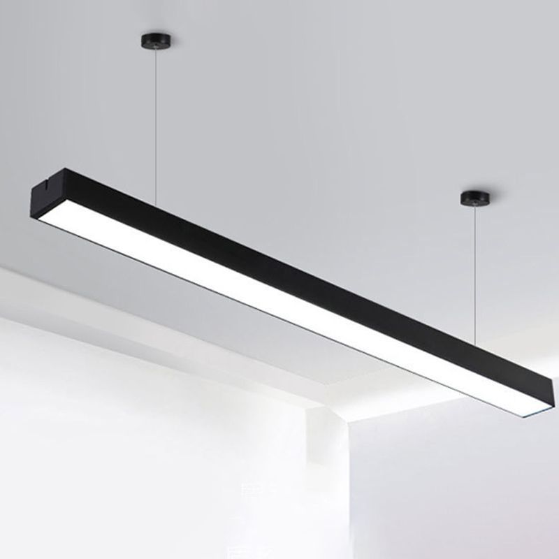 Moderne Reactangle -Anhänger -Beleuchtung Acryl 1 Licht Deckenlampe