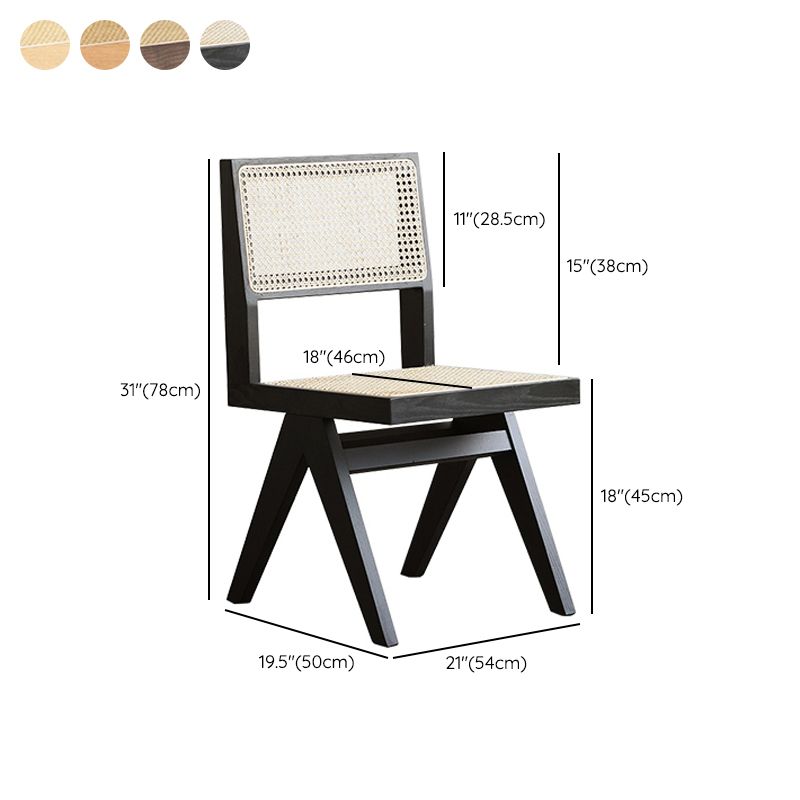 Solid Wood Dining Chairs Modern Style Dining Chairs for Dining Room