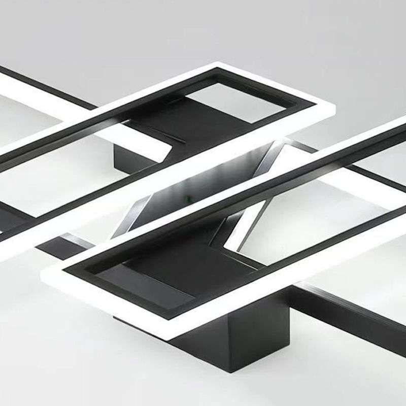 Metal Semi Flush Mount Geometriclight Contemporary Semi Flush