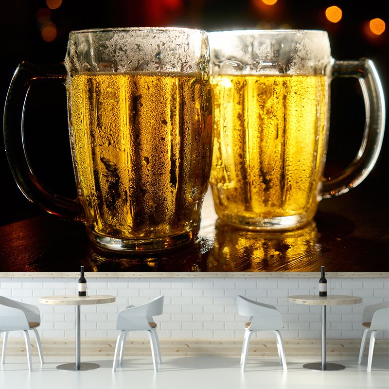 Commercial Bar Wall Mural Contemporary Wall Decor Waterproofing, Personalized