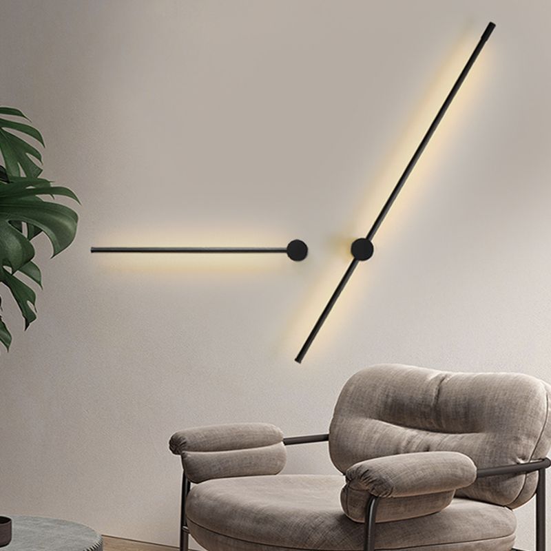 Modern Style Metallic Linear Wall Light Creative Lighting for Drawing Room Living Room