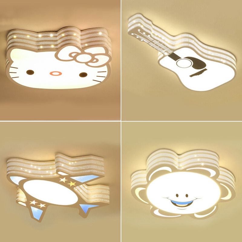 Cartoon Shaped Children Room LED Ceiling Light Kindergarten Acrylic Lighting Fixture for Bedroom