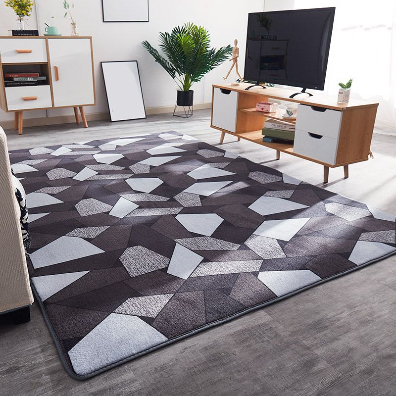 Eenvoudige kamer tapijt multi-gekleurde vaste kleur binnen tapijt Katoenmix Anti-slip achteruitgave Pet vriendelijk binnenvlein