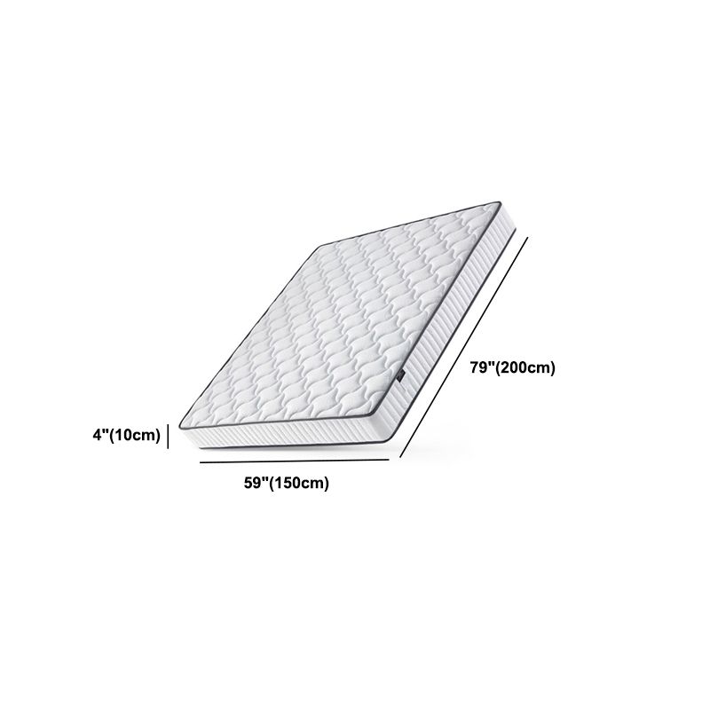 Modern Style Upholstered Headboard Free Leather White Suspension Bed