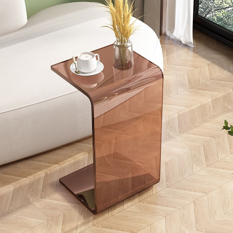 Abstract End Table Plastic Square Side Sofa Side Accent Table