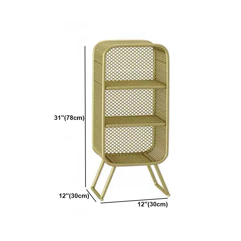 Iron Modern Standard Bookshelf Closed Back Vertical Bookcase for Home