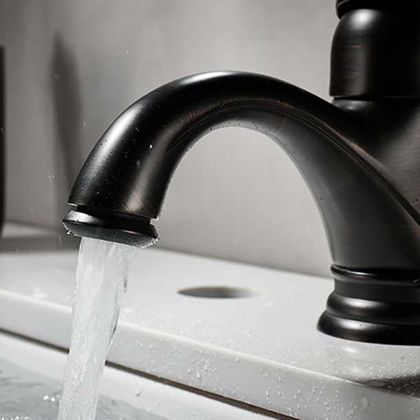 Traditional Wide Spread Bathroom Faucet Lever Handles Lavatory Faucet