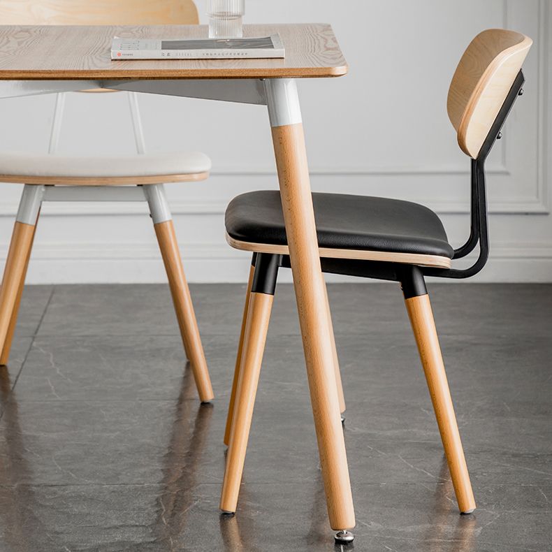 Eettafel in industriële stijl MDF 4 poten Eettafel voor eetkamer