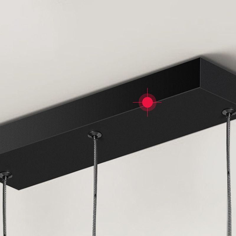 Lampadario geometrico lampadario moderno illuminazione a sospensione metallo 3 lampade isole luminose