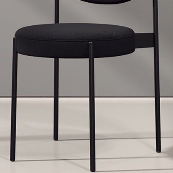 Contemporary Open Back Side Chair Upholstered Dining Chair for Indoor
