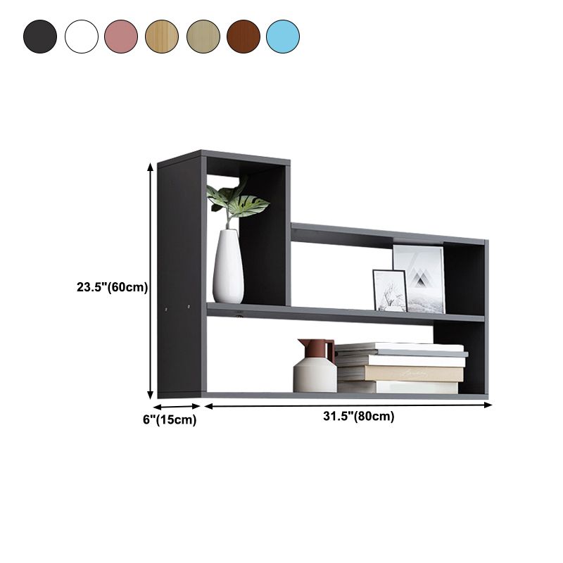 Modern Engineered Wood Bookcase, Geometric Bookshelf for Any Room