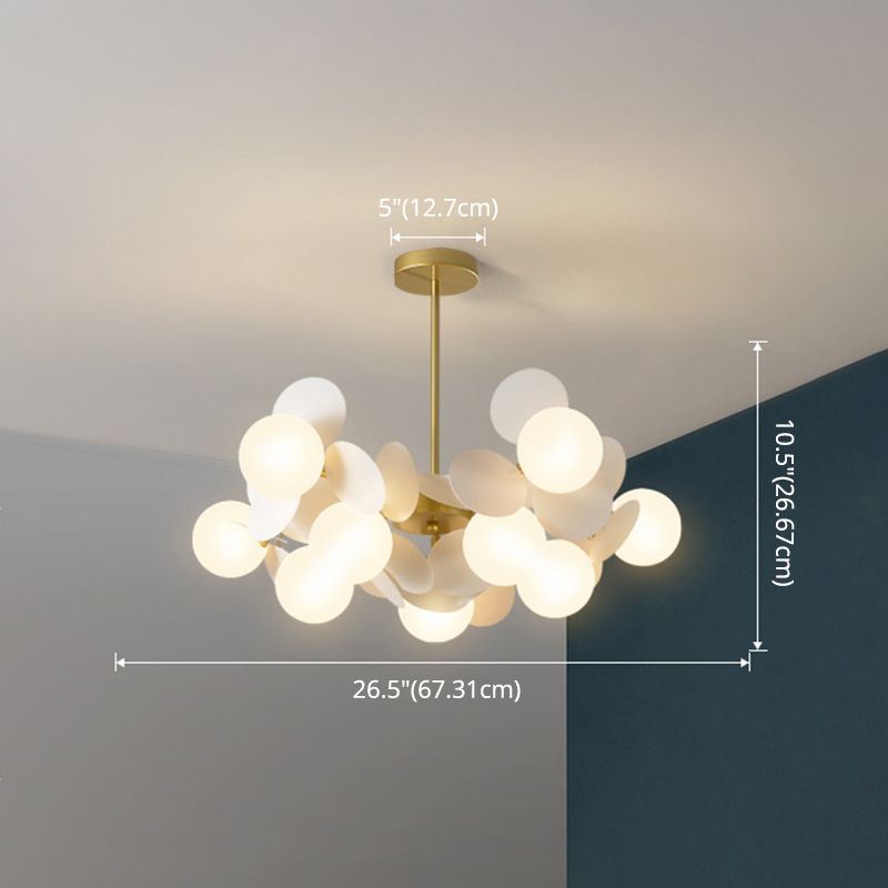 Balloon suspension des luminaires suspendus Cartoon Métallique Drop Pendant avec une teinte en verre pour la chambre