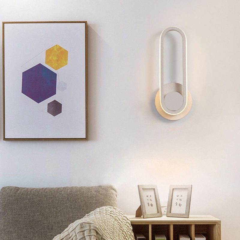 Lámparas de pared de la cama de metal LED modernas modernas regulares con cabeza giratoria