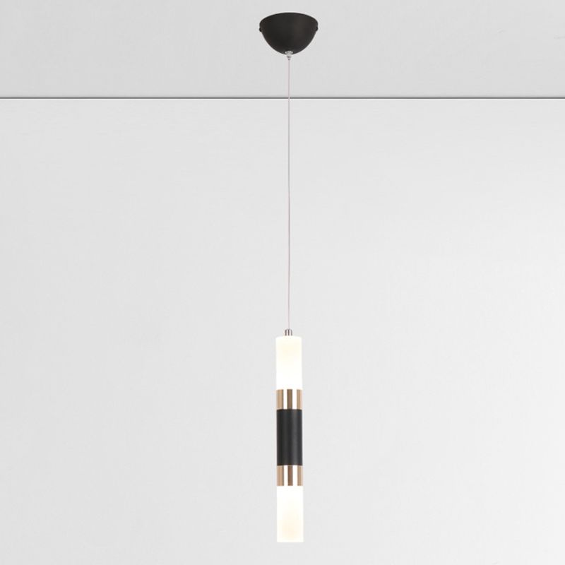 Cylindrical Shape Metal Hanging Lights Modern Style Hanging Light Fixtures