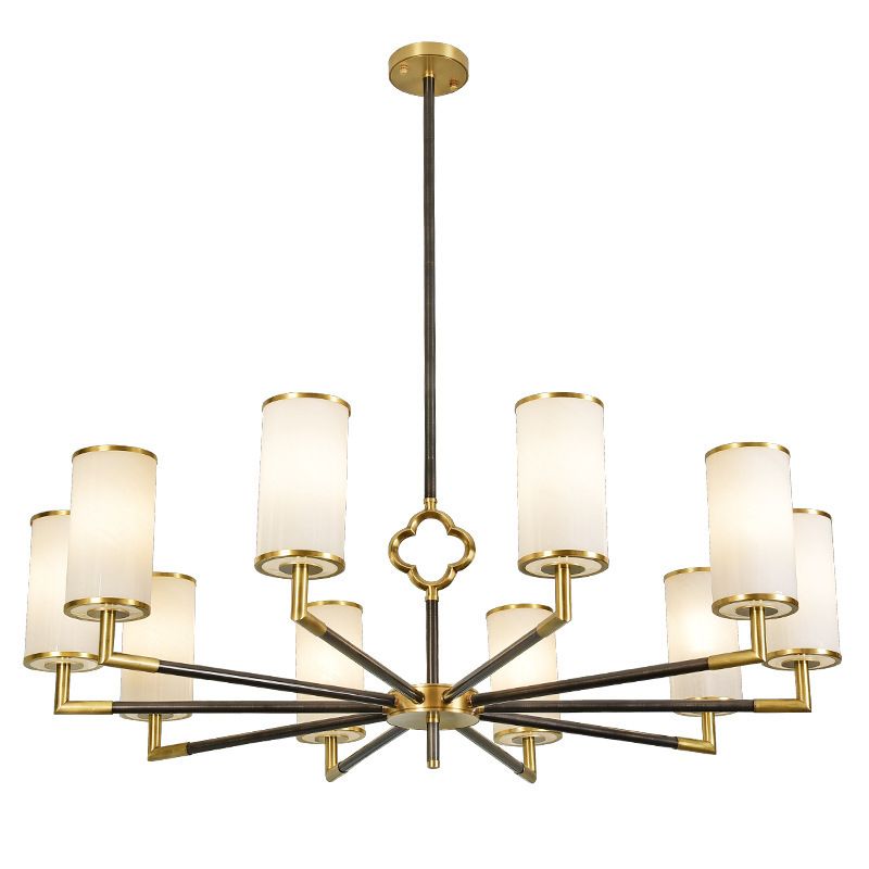 Luces colgantes colgantes de cilindros modernos de vidrio colgante moderno