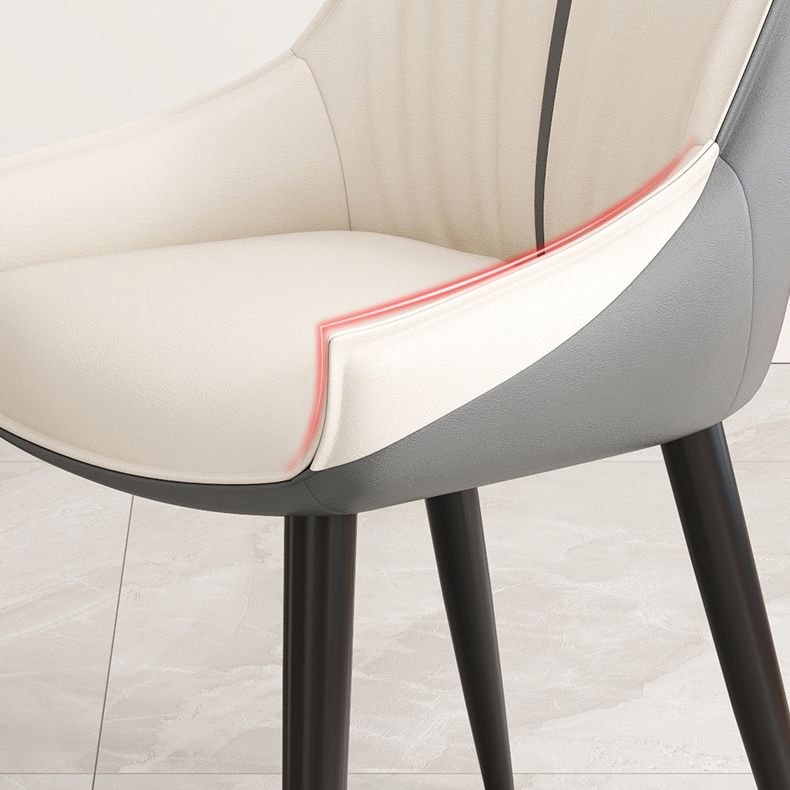 Glam Style Parsons Back Upholstered 4 Legs Home Use Dining Side Chair