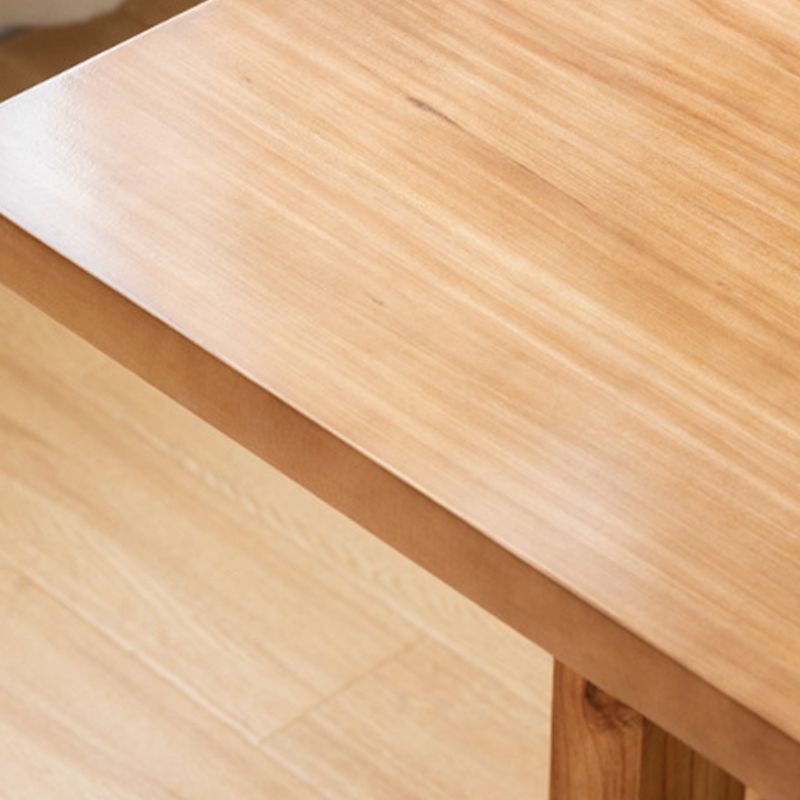 Solid Wood Dining Table Set 1/2/5 Pcs Rectangle Table with Arm Chairs