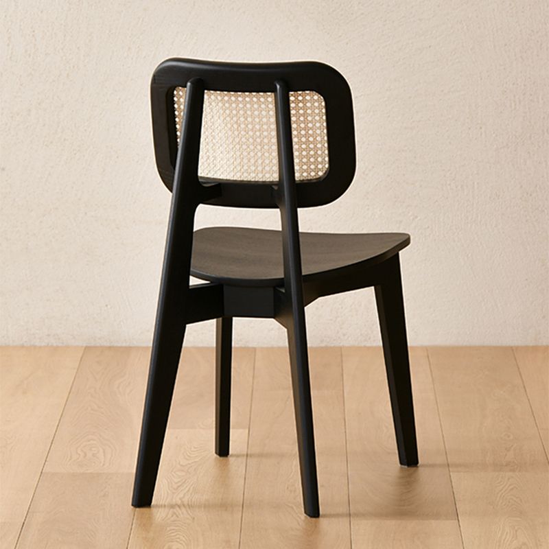 Industrial Solid Wood Armless Chair Kitchen Dining Side Chair