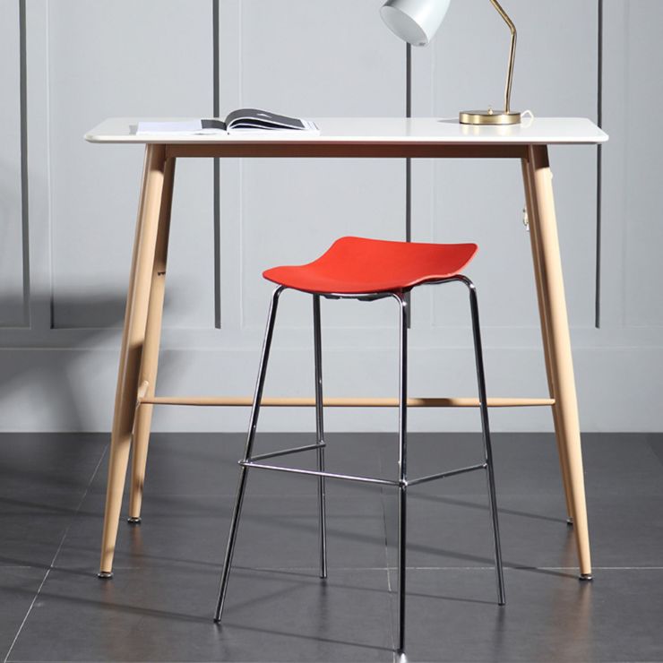 Modern Living Room Rectangle Wooden Trestle Bar Dining Table