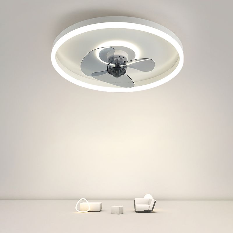 Ring Shape Metal Ceiling Fan Light Simple LED Ceiling Light Fixture