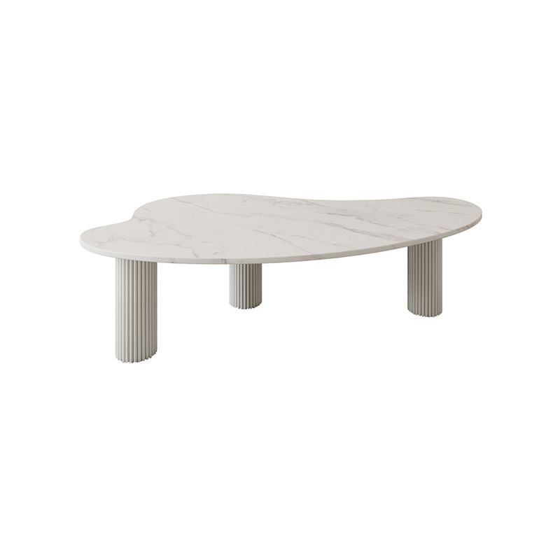3 Legs Coffee Table Minimalist Slate Coffee Table for Living Room