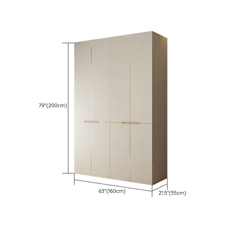 Engineered Wood Wardrobe Cabinet with Drawer Modern Wardrobe Closet