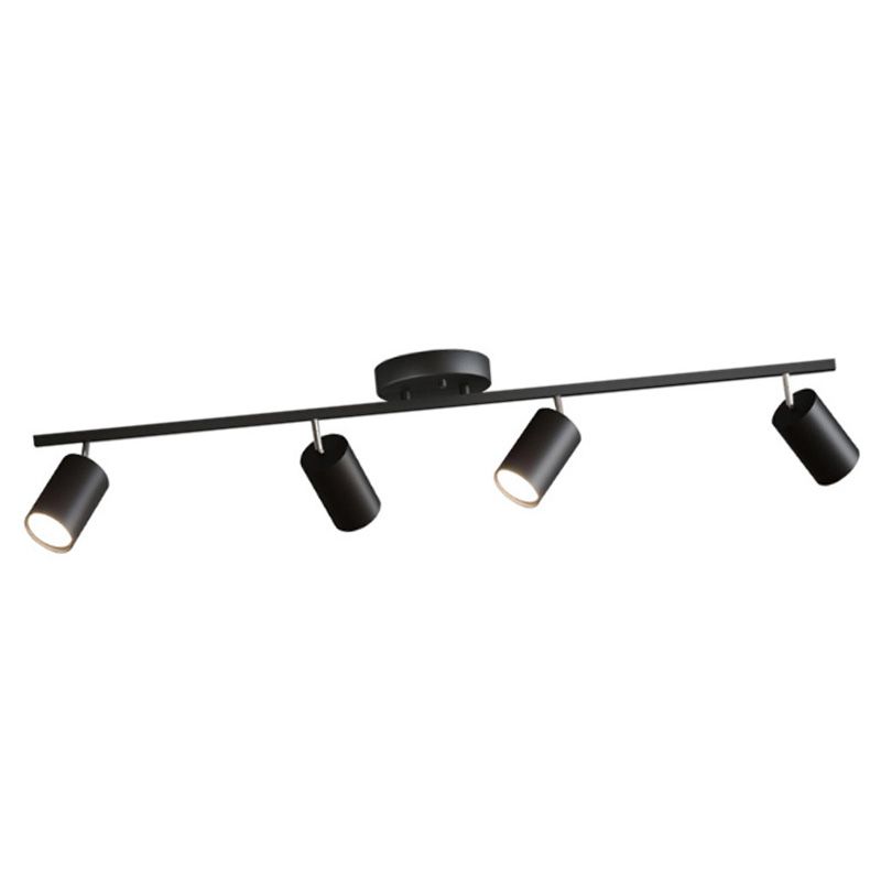 Nordic Zylindrische Metall Track Spotlights Semi Flush Ceiling Track Lighting für Foyer und Cloakroom