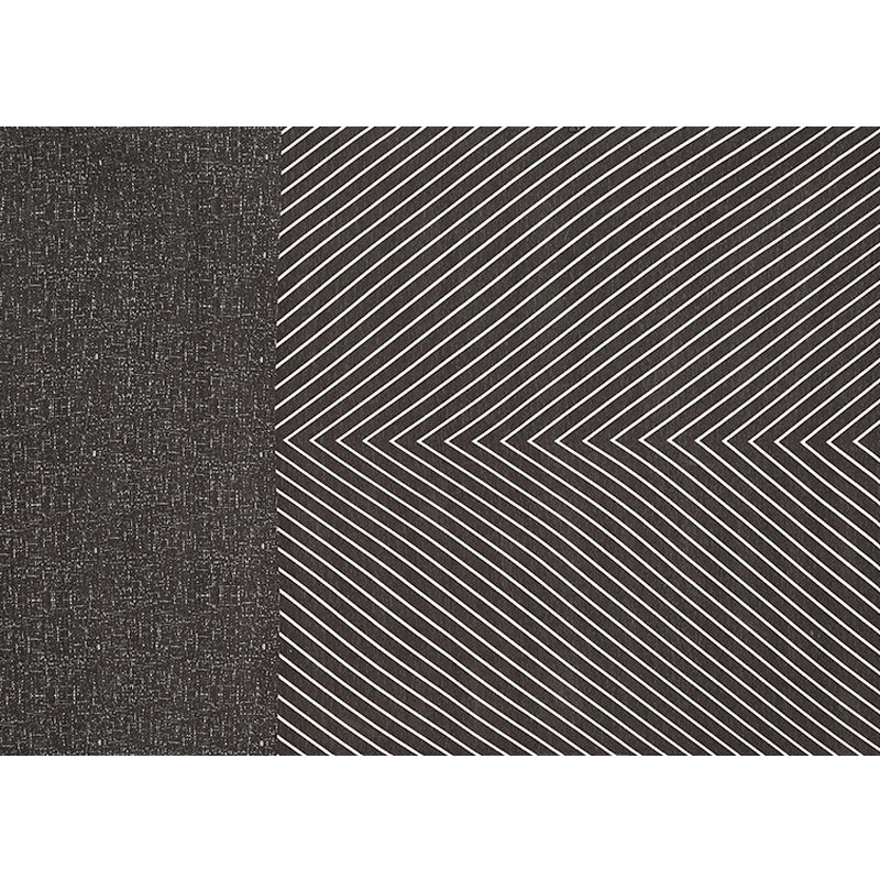 Contemporary Striped Pattern Rug Black and Grey Polyester Carpet Anti-Slip Pet Friendly Washable Rug for Home
